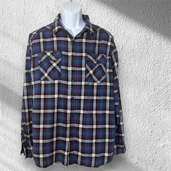 American Rag Cie Other - American Rag Shirt Mens XL Blue Plaid Long Sleeve Button Pockets